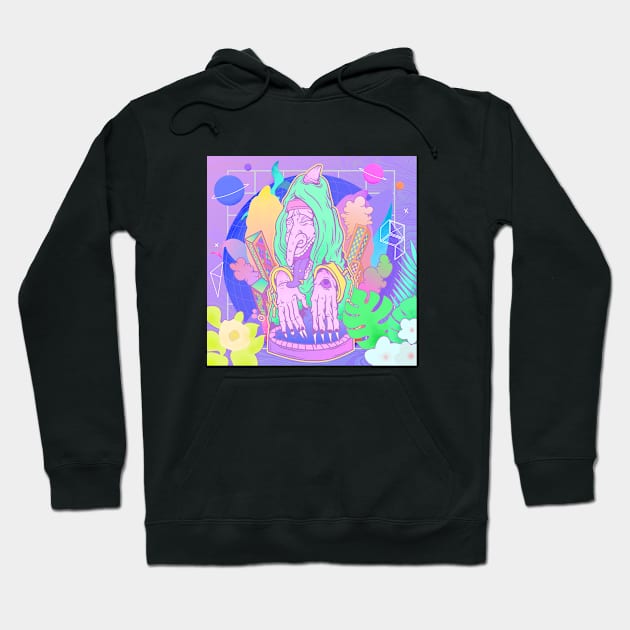 Trippy monster hands illustration Hoodie by slluks_shop